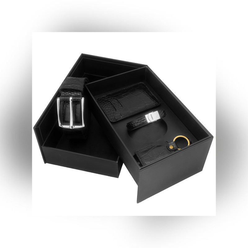 ست هدیه مردانه چرم عطارد مدل چرم طبیعی کد A114