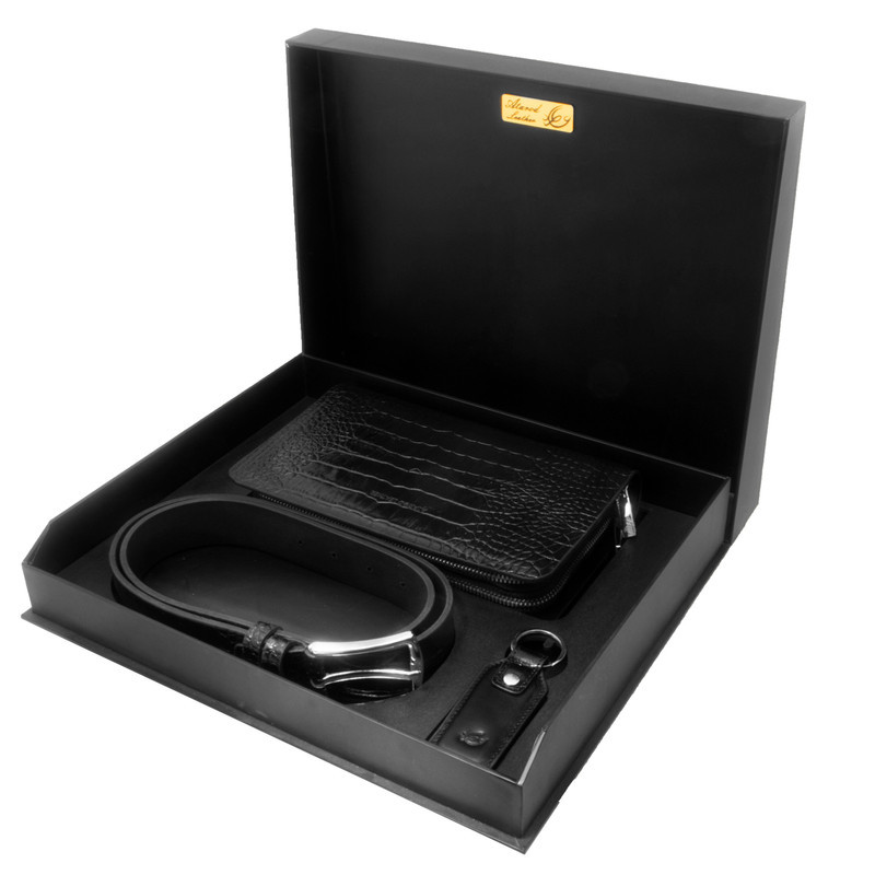 ست هدیه مردانه چرم عطارد مدل چرم طبیعی کد A115