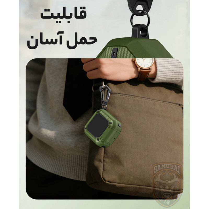 کاور سامورایی مدل Quad-49 مناسب برای کیس هدفون سامسونگ Galaxy Buds 4 Pro  Galaxy Buds 4