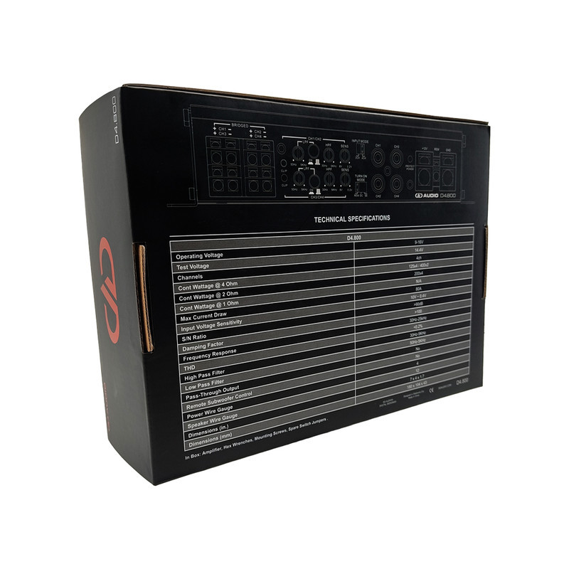 آمپلی فایر خودرو 4 کانال مدل Digital Designs D4.800