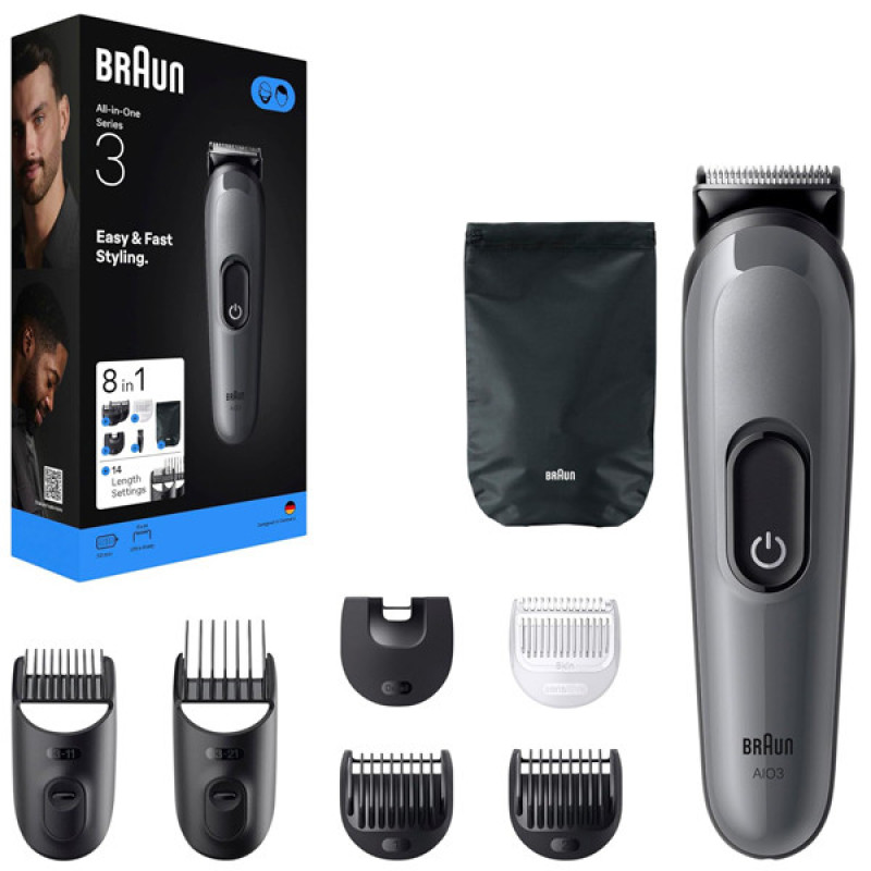 ماشین اصلاح موی صورت شارژی براون مدل AIO3540