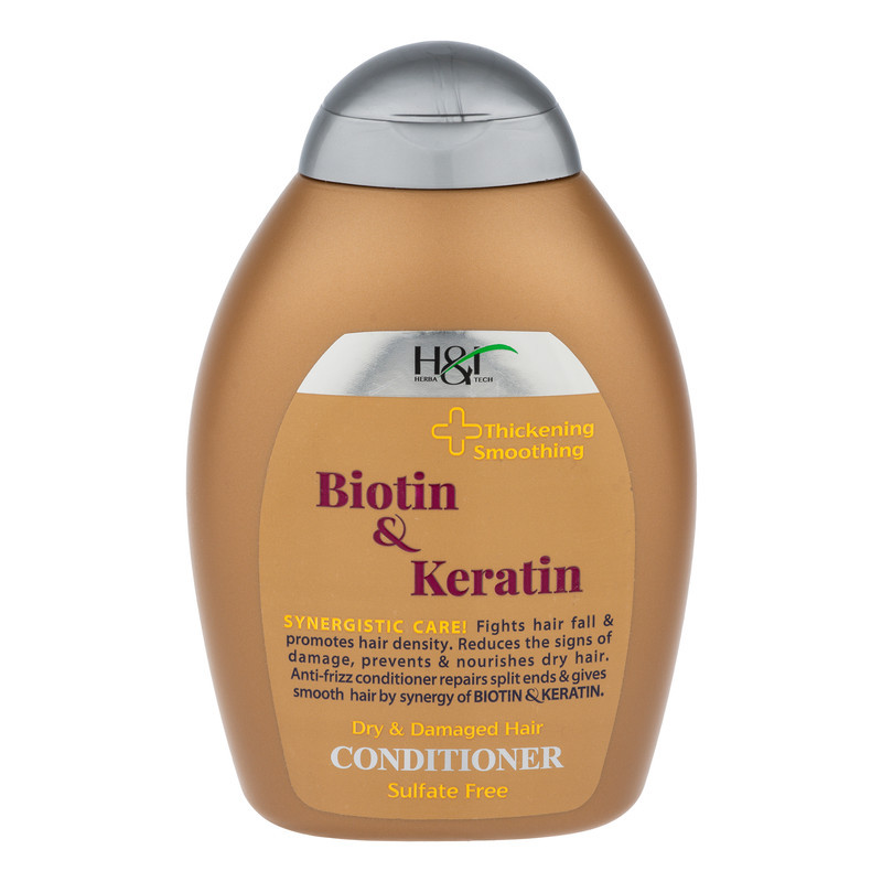 نرم‌کننده مو هرباتک مدل Biotin & Keratin حجم 385 میلی‌لیتر