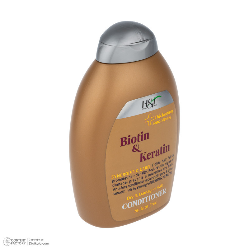 نرم‌کننده مو هرباتک مدل Biotin & Keratin حجم 385 میلی‌لیتر