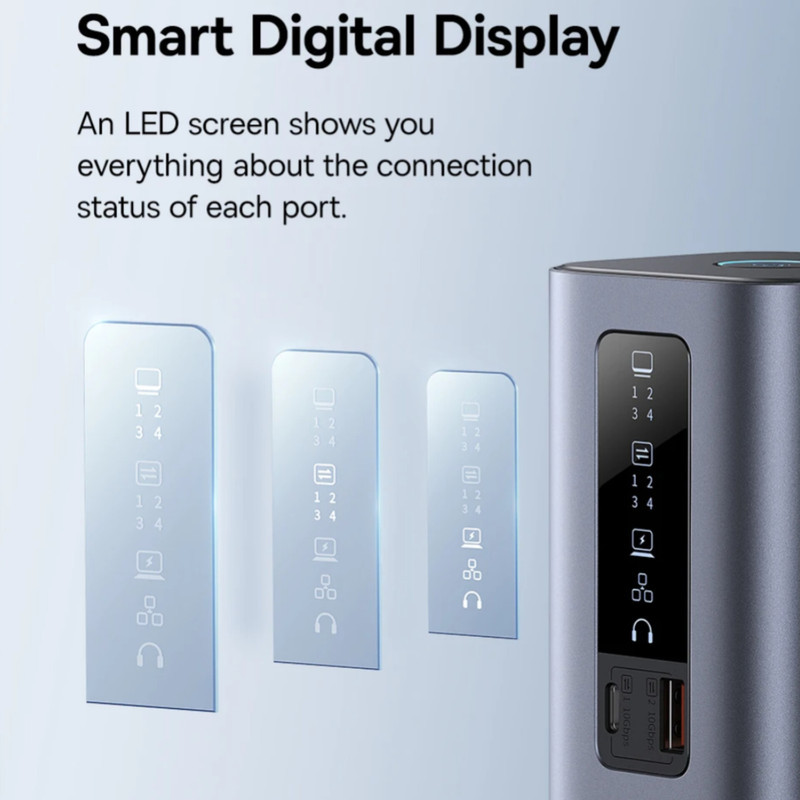 هاب 11 پورت USB-C بیسوس مدل BS-OH137  Spacemate Series