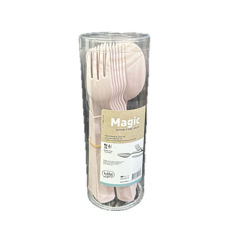 ست قاشق، چنگال و کارد 18 پارچه هوبی لایف مدل Magic کد 031288