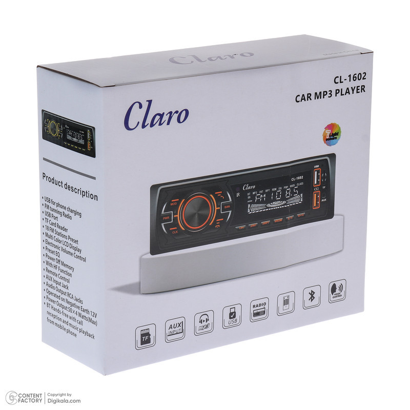 پخش کننده خودرو کلارو مدل CL-1602