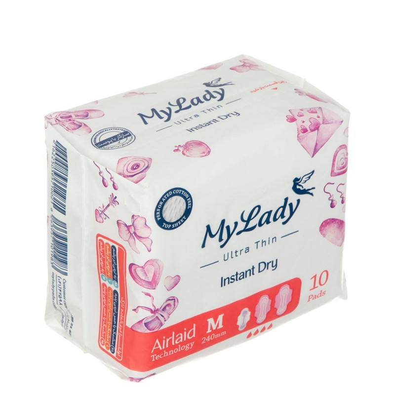 نوار بهداشتی مای لیدی مدل Instant سایز متوسط مجموعه 6 عددی