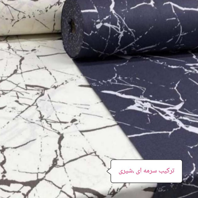 سرویس ملحفه مدل کشدار ni03015 طرح مرمر کد 90 یک نفره دو تکه