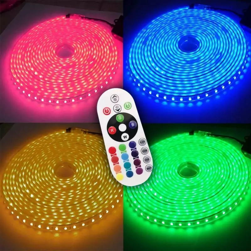 ریسه ال ای دی مدل شلنگی RGB طول 1 متر به همراه ریموت
