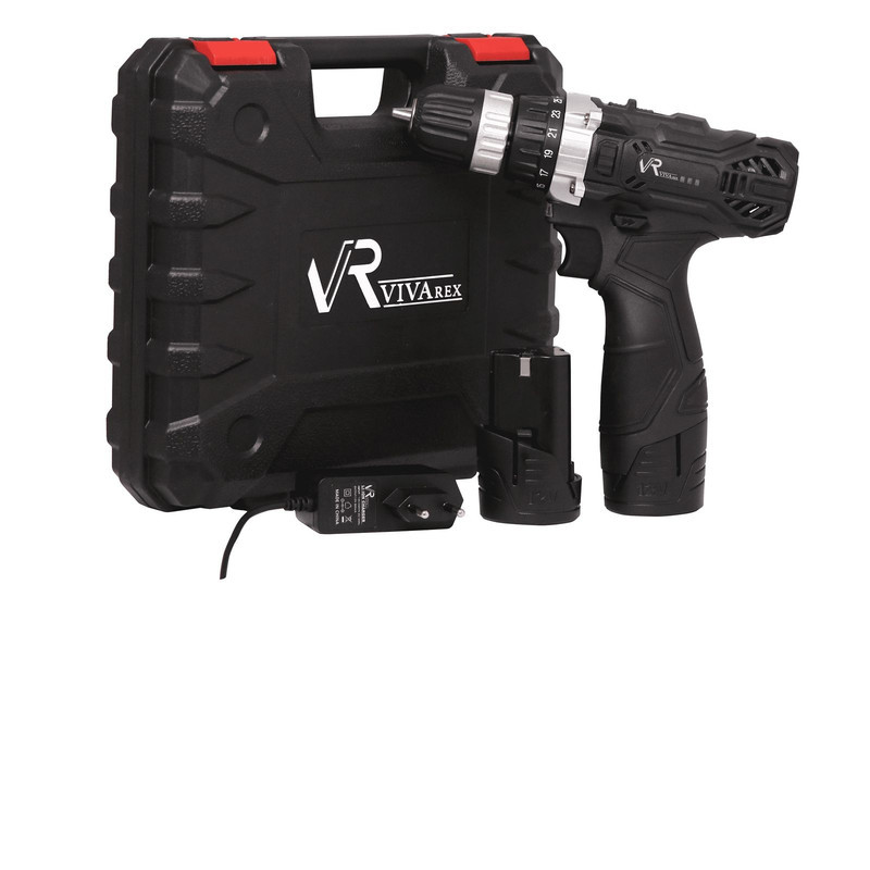 دریل پیچ گوشتی شارژی ویوارکس مدل VR12V-2A مجموعه 28 عددی