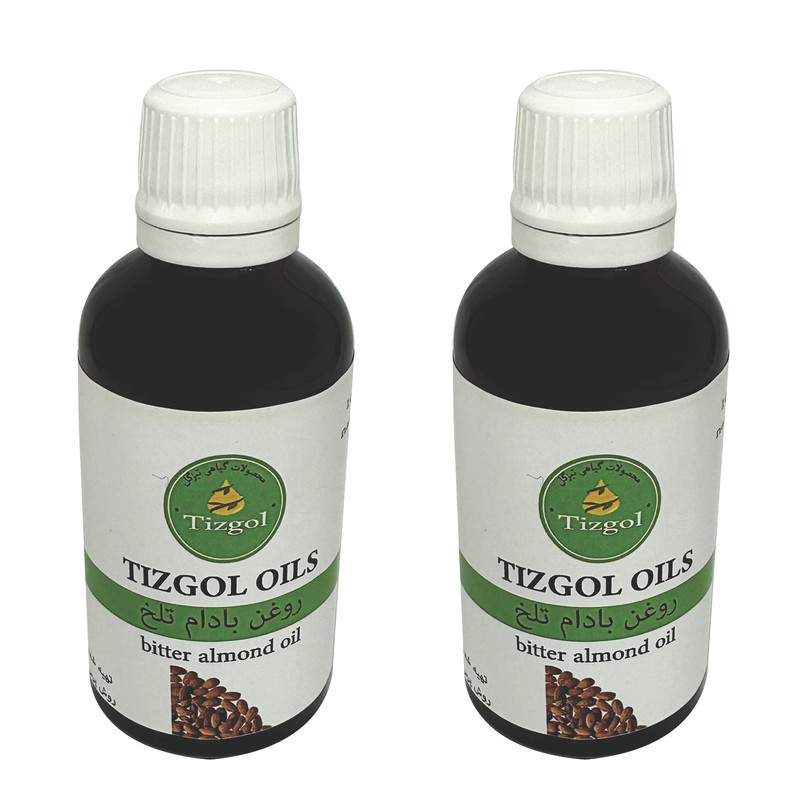 روغن بادام تلخ تیزگل مدل 005 حجم 100 میلی لیتر بسته 2 عددی