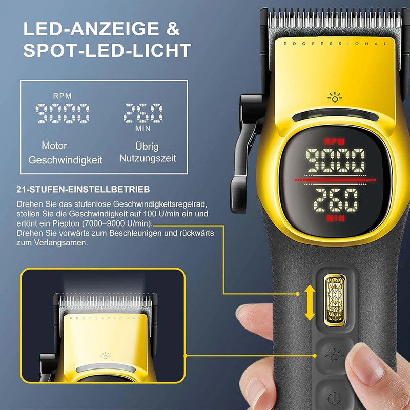 ماشین اصلاح موی سر و صورت شارژی وی جی ار مدل V-885 S2 مجموعه 2 عددی
