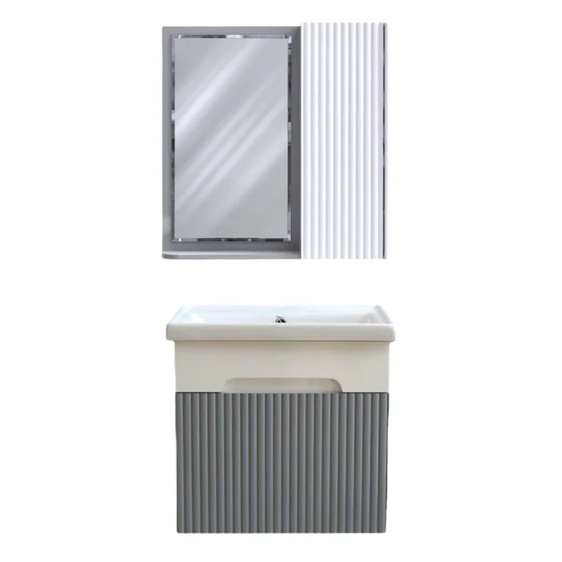 ست کابینت و روشویی بی اس سی مدل آرالیا به همراه آینه باکس کد 03