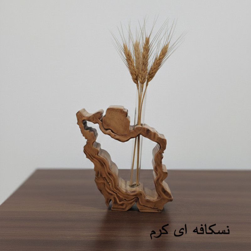 گلدان سفالی مدل نقشه ایران طرح گلجای