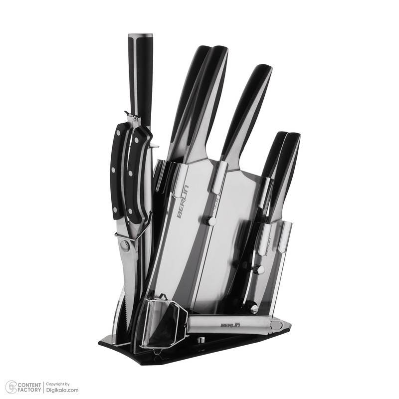 سرویس کارد آشپزخانه 8 پارچه برلین مدل BG-2030KKS