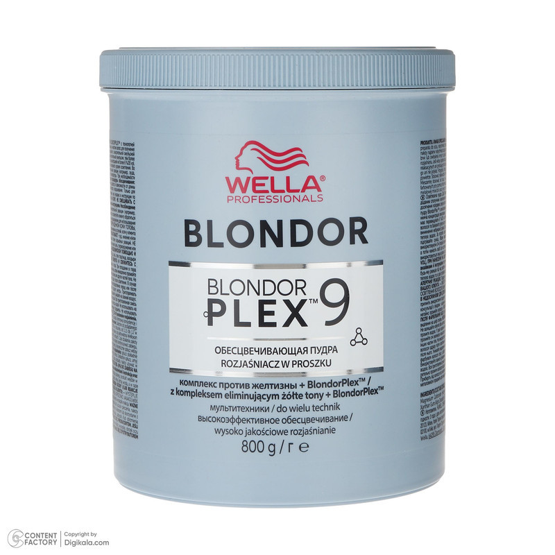 پودر دکلره ولا پرفشنال مدل PLEX-9 وزن 800 گرم رنگ آبی