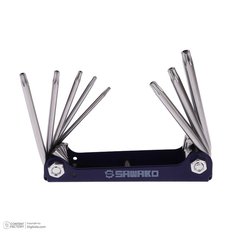 آچار آلن ستاره ای چاقویی ساواکو مدل S2902 مجموعه 8 عددی