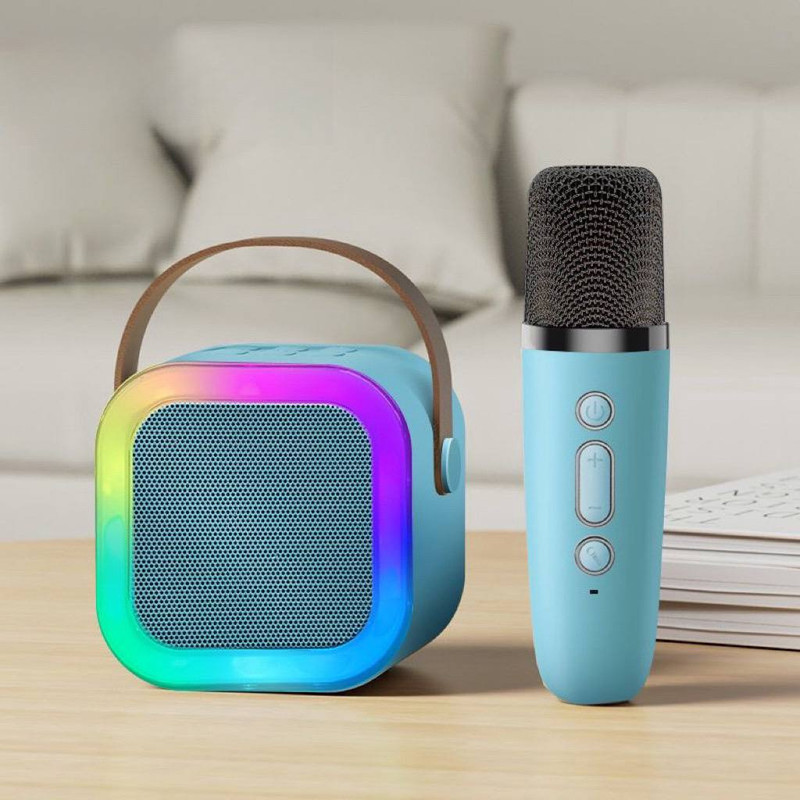 اسپیکر بلوتوثی قابل حمل مدل KARAOKE به همراه میکروفن