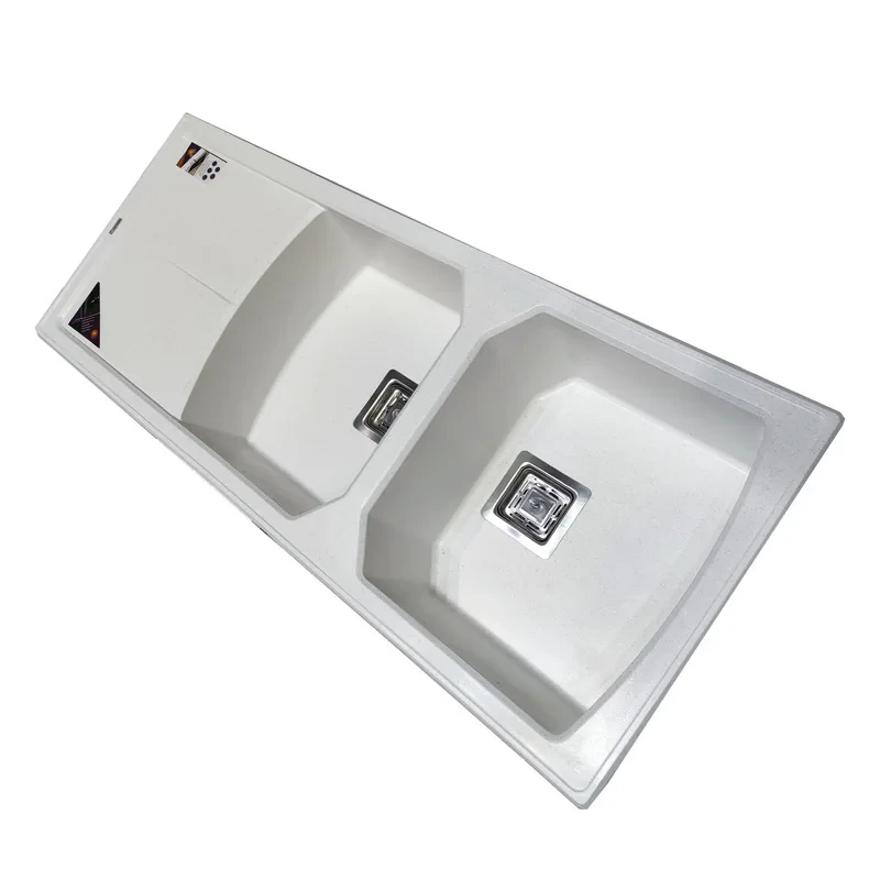 سینک ظرفشویی گرانیت توکار دو لگنه پارادایز مدل ITALY-401-WAKlil