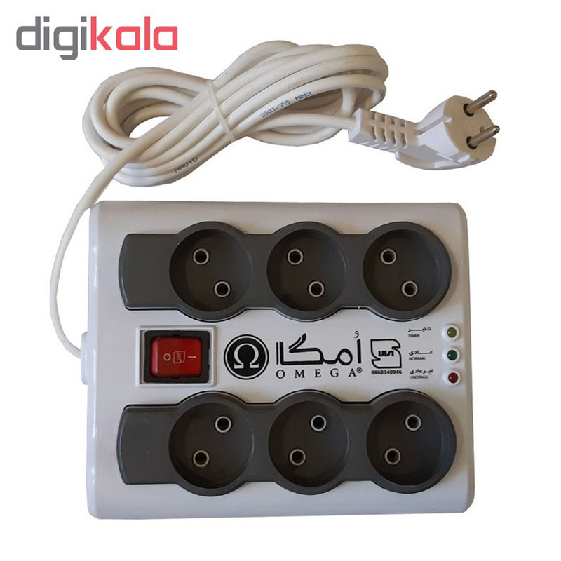 محافظ ولتاژ امگا مدل P6000 طول 1.5 متر