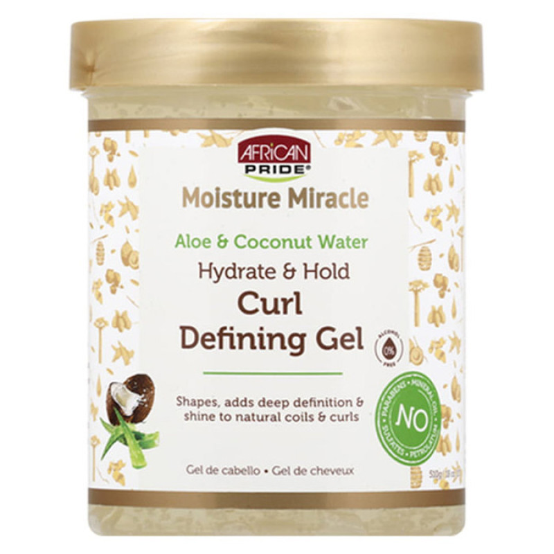 ژل حالت‌دهنده مو آفریکن پراید مدل Hydrate &amp; Hold حجم 510 میلی‌لیتر