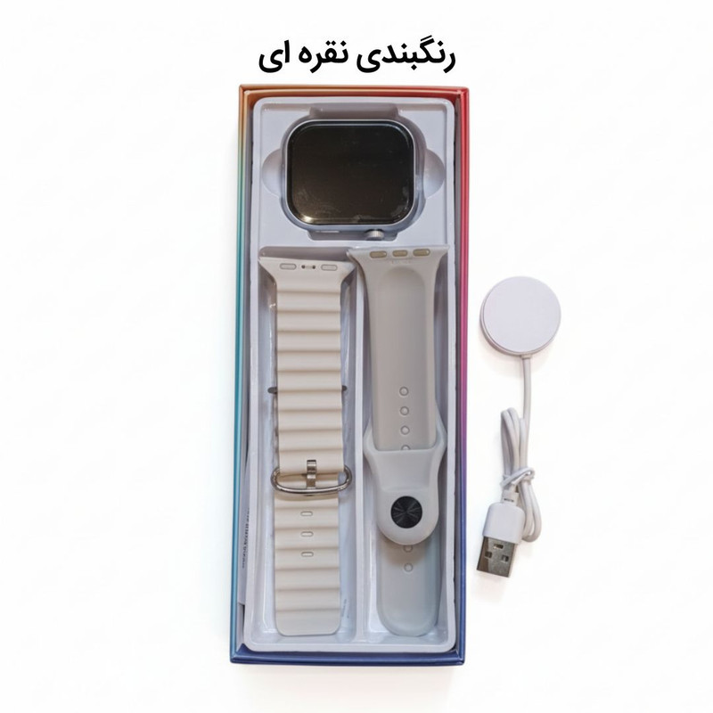 ساعت هوشمند 46 میلی متری مفیت پلاس مدل ME08 با 2 بند سیلیکونی