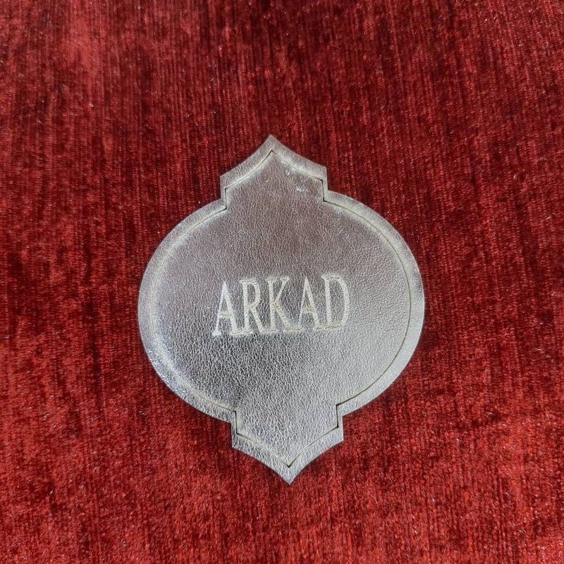 ست سه تکه رومیزی آرکاد مدل چرم و مخمل طرح موج کد T8540