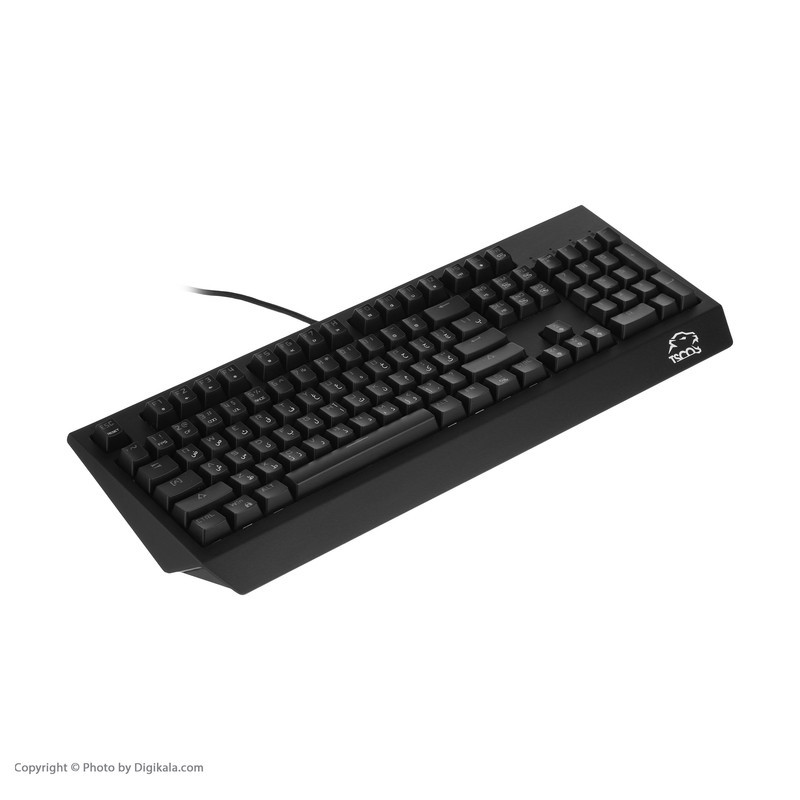 کیبورد مخصوص بازی تسکو مدل GK 8127، سوییچ مکانیکال قهوه ای، Full-Size، نورپردازی RGB