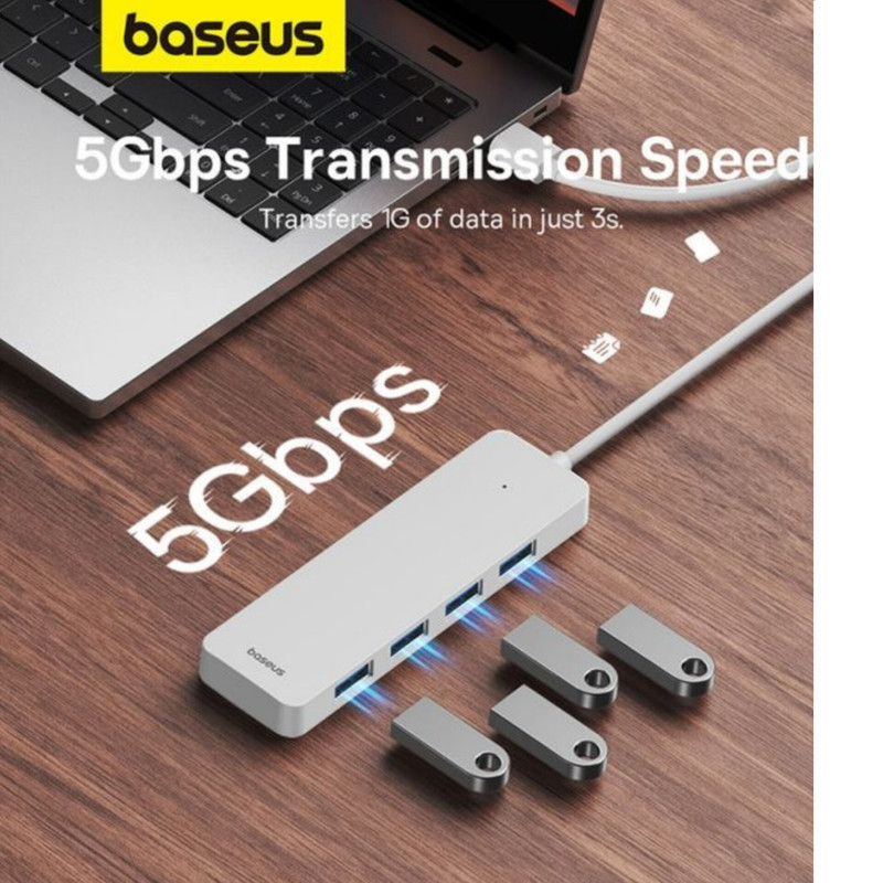 هاب 4 پورت USB 3.0 باسئوس مدل BS-OH080 15cm