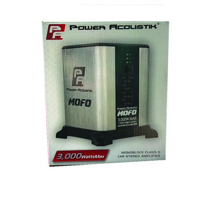آمپلی فایر خودرو 1 کانال پاوراکوستیک مدل  MOFO1-3KD 3000w