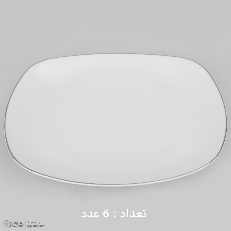 سرویس چینی 27 پارچه غذاخوری چینی زرین ایران سری کواترو مدل سمن درجه عالی