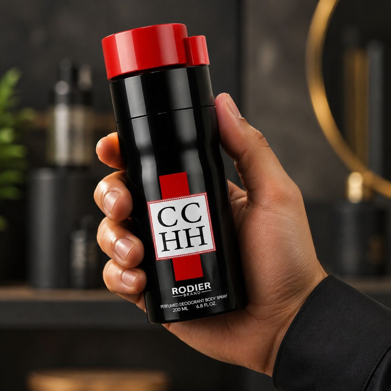 اسپری دئودورانت مردانه رودیر مدل CCHH حجم 200 میلی‌لیتر