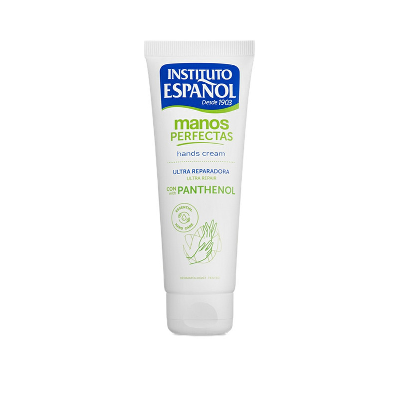 کرم ترمیم کننده دست و بدن انستیتو اسپانول مدل Panthenol مناسب برای انواع پوست حجم 75 میلی لیتر