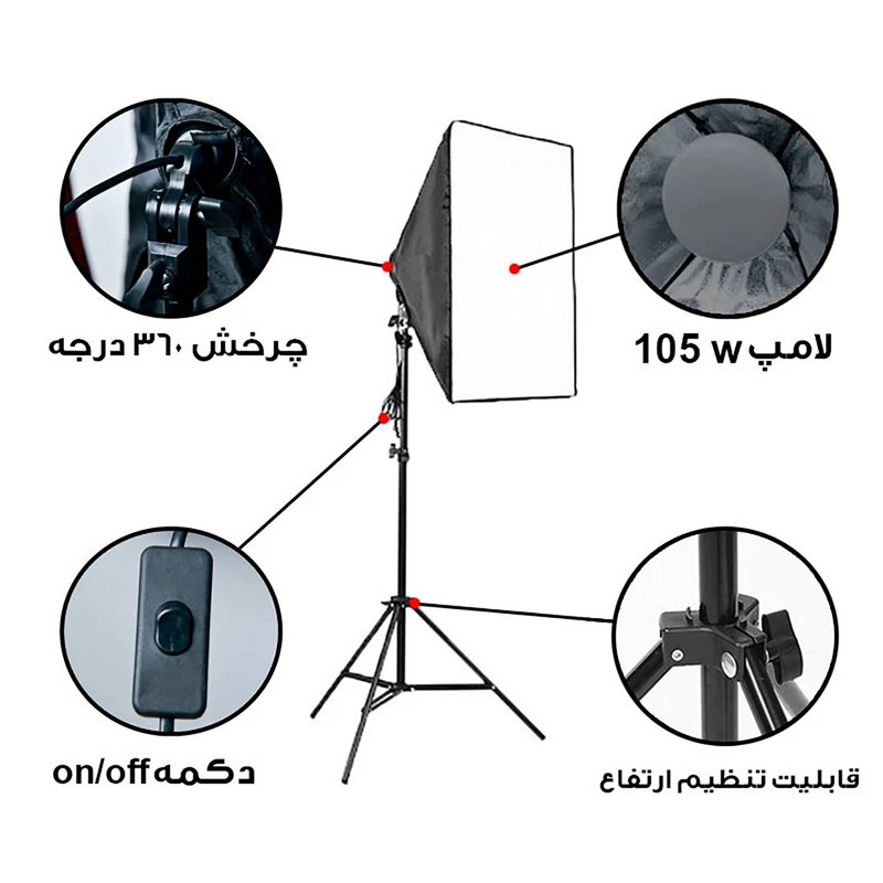 نور ثابت مدل L2 بسته دو عددی