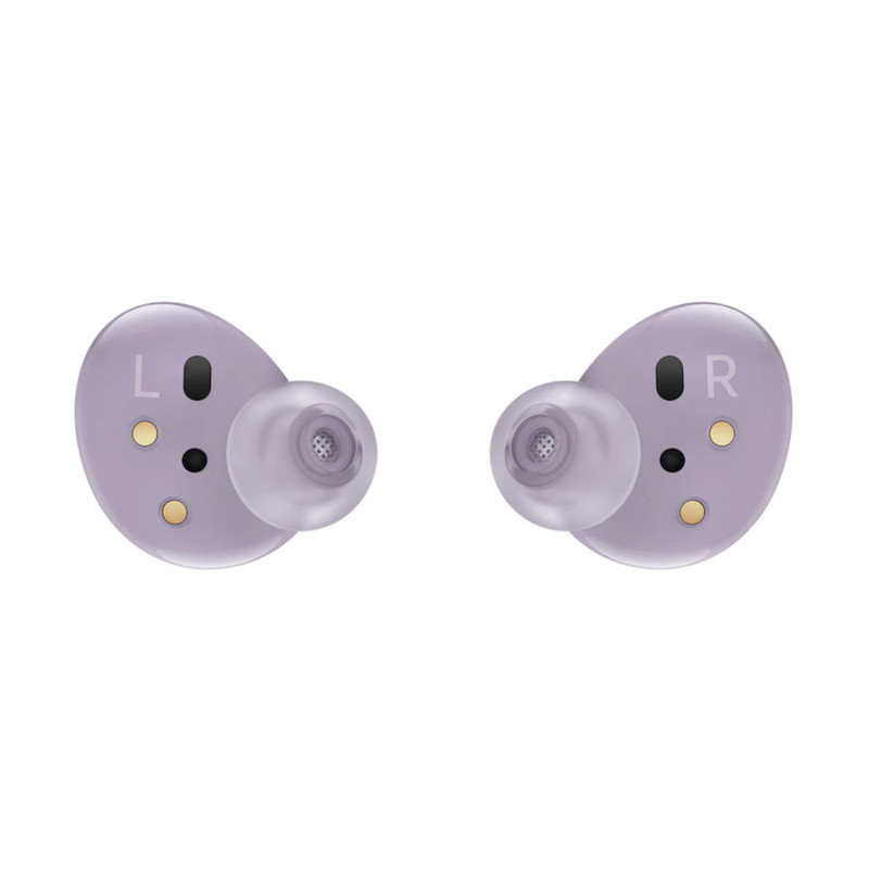 هدفون بلوتوثی سامسونگ مدل Galaxy Buds 2 با نویز کنسلینگ فعال (ANC)، درگاه شارژ USB Type-C، دارای میکروفون داخلی و دو میکروفون خارجی، مقاوم در برابر رطوبت و عرق