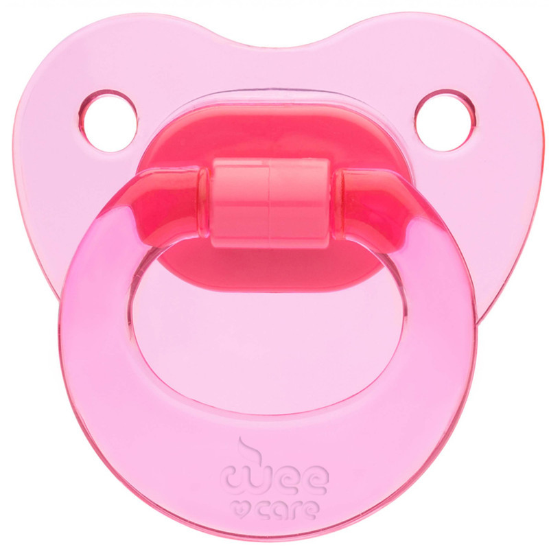 پستانک ارتودنسی وی کر مدل دسته دار fancy شفاف سایز +12 ماه کد p109