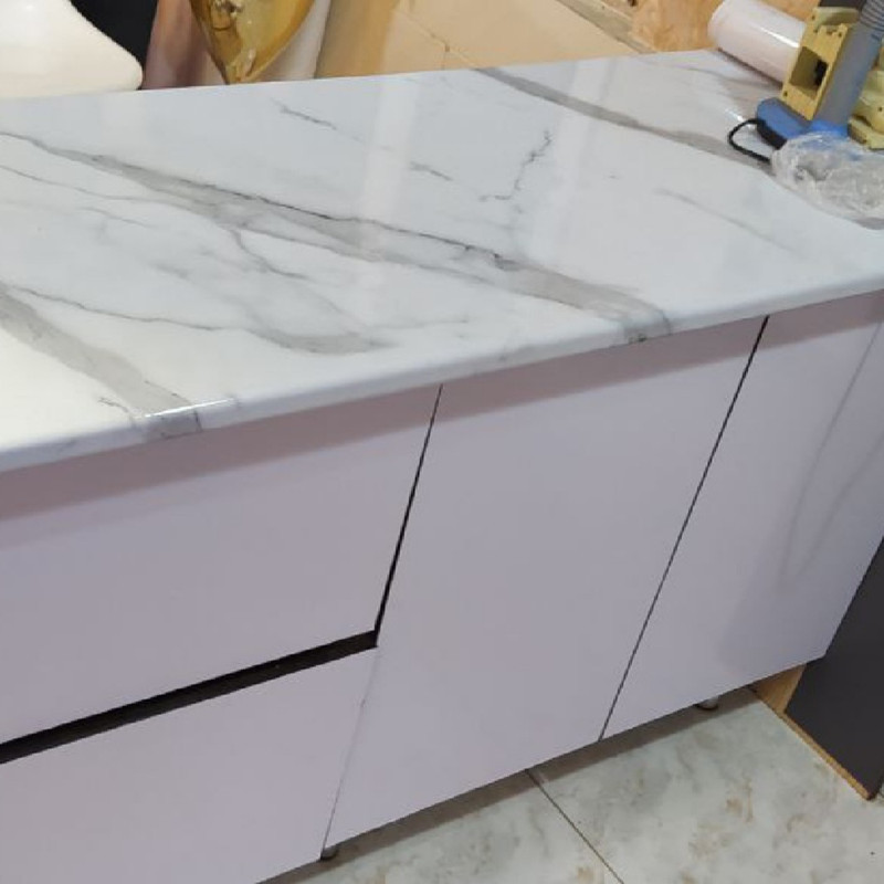 برچسب کابینت طرح سنگ هایگلاس مدل 3530