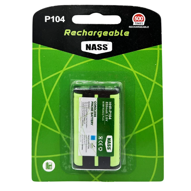 باتری تلفن بی سیم ناس مدل P104