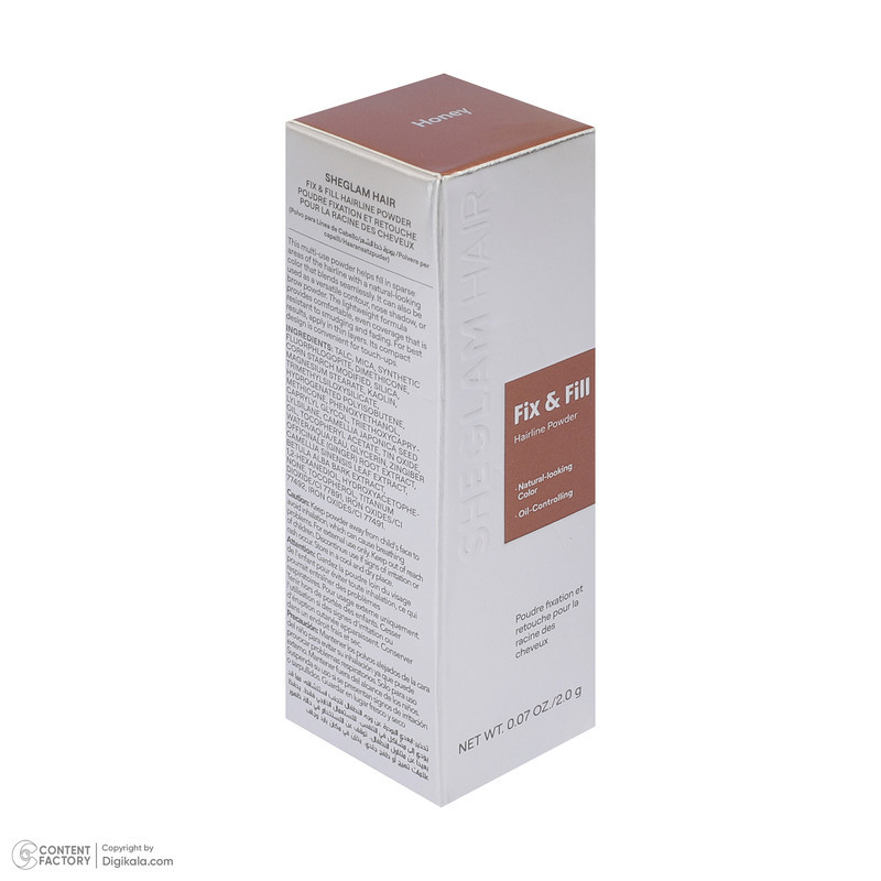 پودر پرپشت‌کننده مو شیگلم مدل Fix & Fill وزن 2 گرم رنگ Honey
