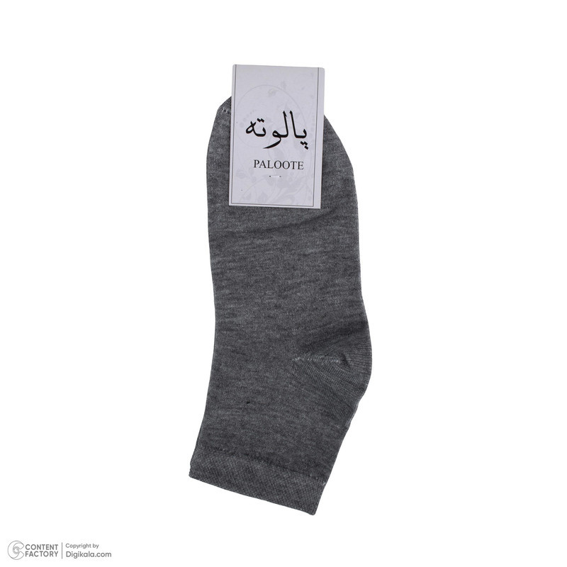 جوراب ساق کوتاه مردانه پالوته طرح ساده مدل PLT-BBB-6R6COL بسته 6 عددی