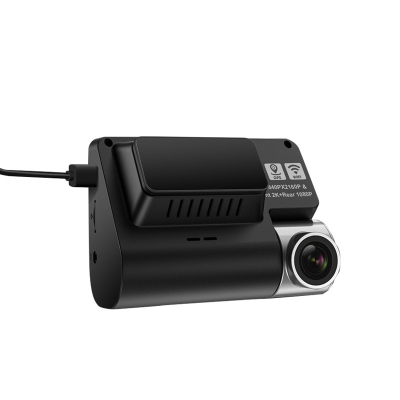 دوربین ثبت وقایع خودرو اتوویژن مدل HIS-4K-WiFi+GPS به همراه دوربین عقب و GPS