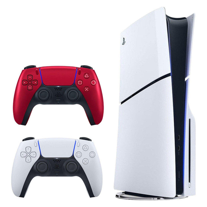 کنسول بازی سونی مدل PlayStation 5 Slim ظرفیت یک ترابایت ریجن 2016A اروپا به همراه دسته اضافی