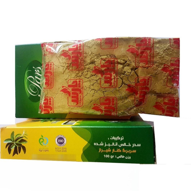 پودر تقویت کننده مو پارس محبوب حناء یزد مدل سدر طبیعی وزن 100 گرم بسته 4 عددی