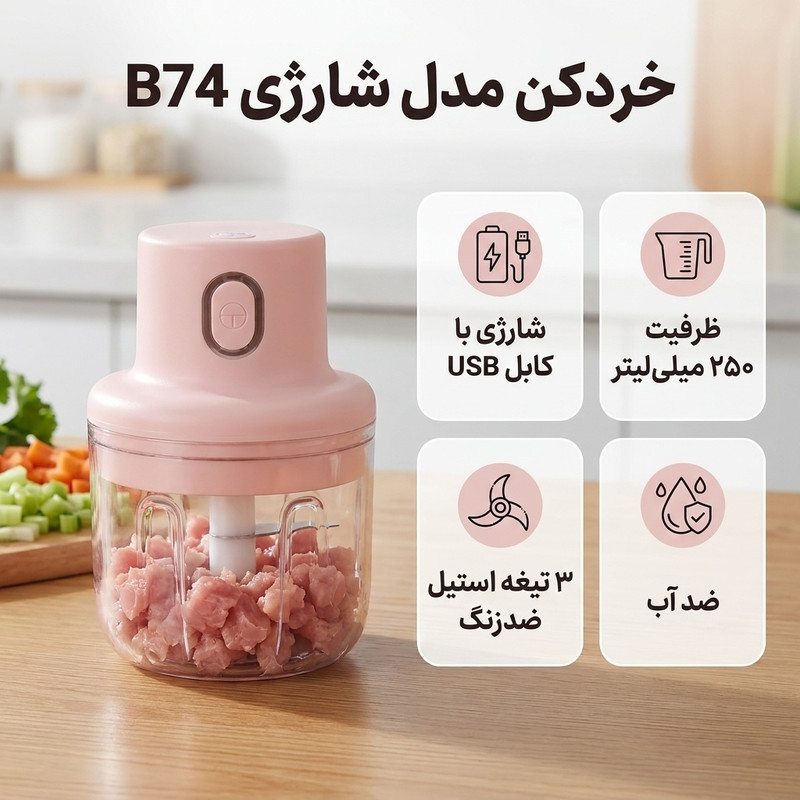 خردکن مدل شارژی B74
