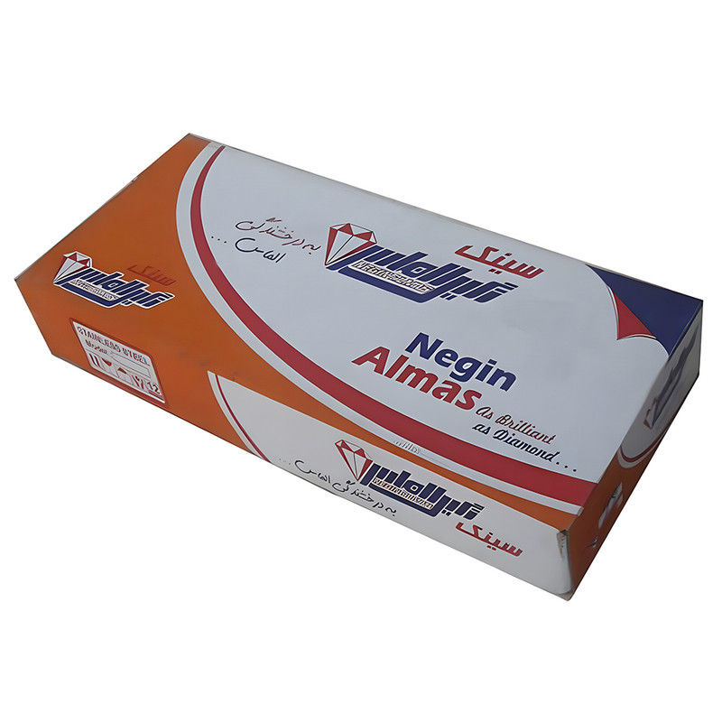 سینک ظرفشویی استیل توکار دو لگنه نگین الماس مدل SA109