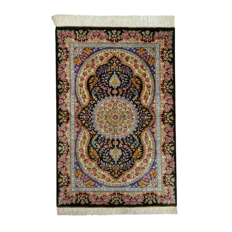 فرش دستبافت نیم متری طرح ترنجی کد YM.319-1