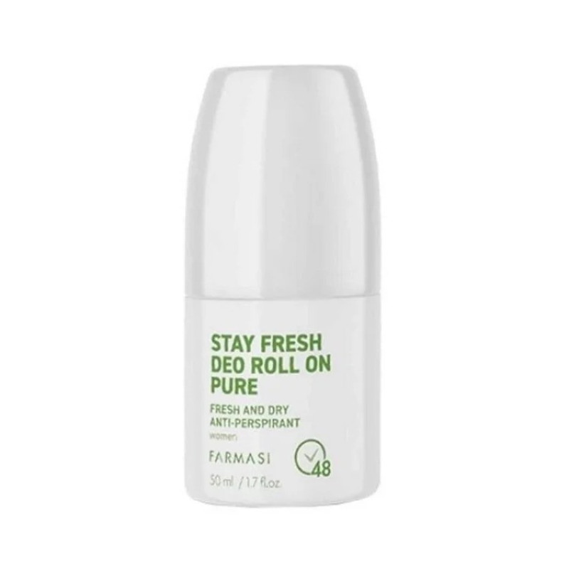 رول ضد تعریق زنانه فارماسی مدل Stay Fresh On Pure با رایحه لطیف گل‌های بهاری حجم 50 میلی لیتر