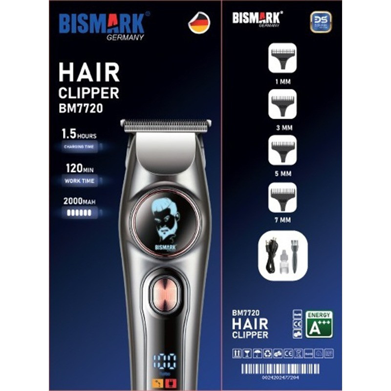 ماشین اصلاح موی سر و صورت شارژی بیسمارک مدل BM7720