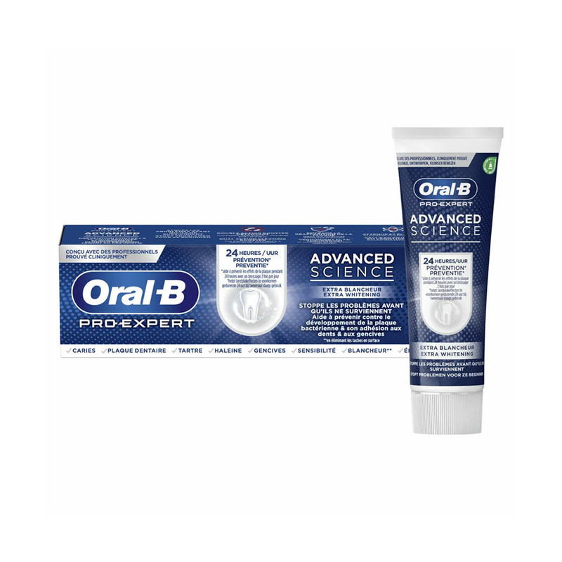 خمیر دندان اورال بی مدل Extra Whitening حجم 75 میلی لیتر