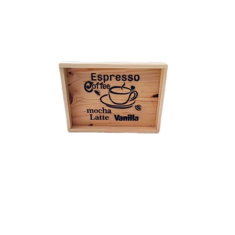 سینی بدون دسته طرح قهوه کد ST02 سایز 22×16 سانتی متر